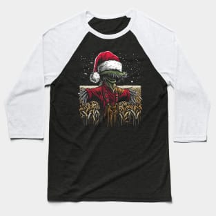 Scarecrow Santa Hat Baseball T-Shirt